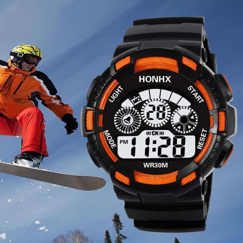 Montre numérique étanche pour garçons - Rondor