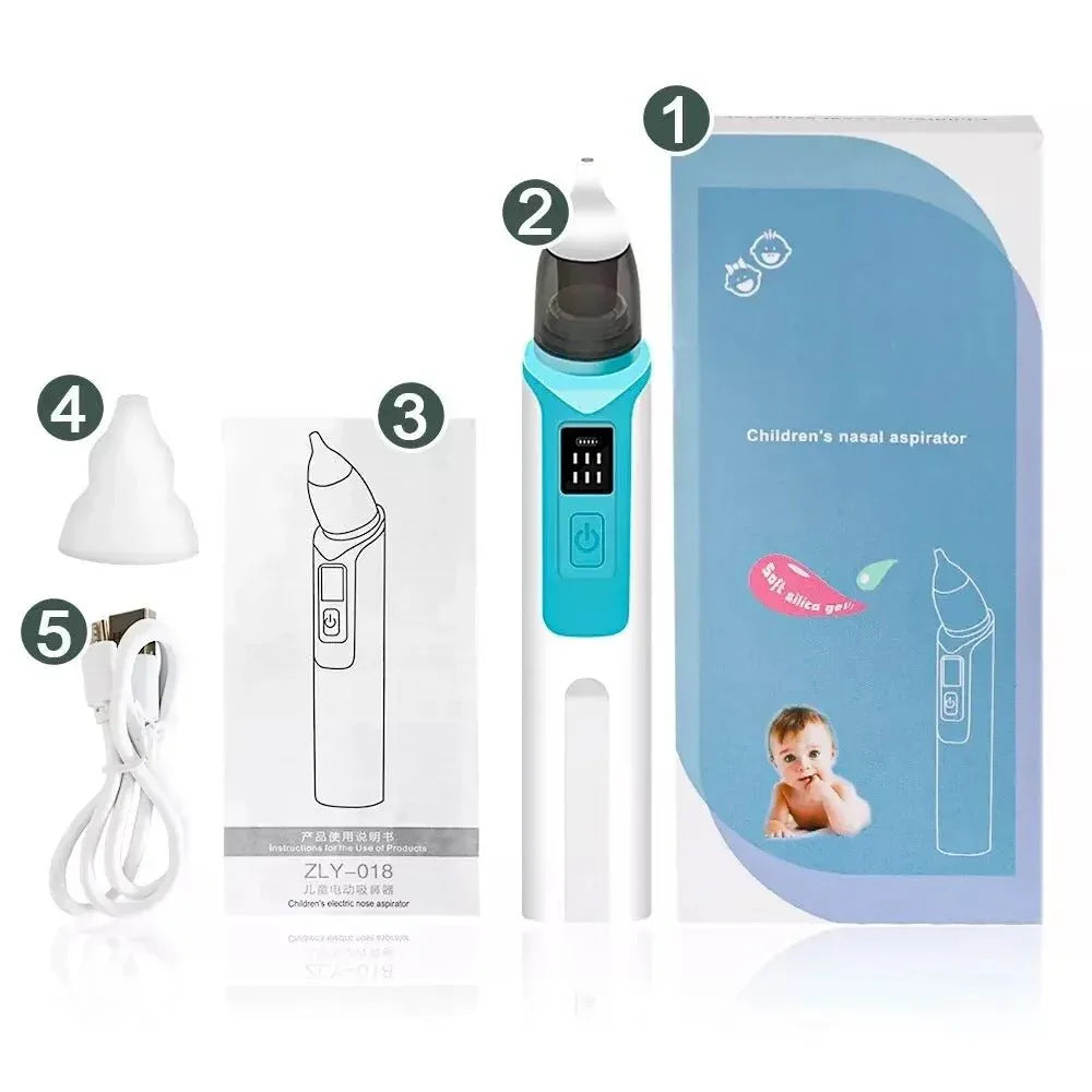 Mouche Bébé Électrique - Aspirateur Nasal avec Puissance Ajustable pour Bébé - Rondor
