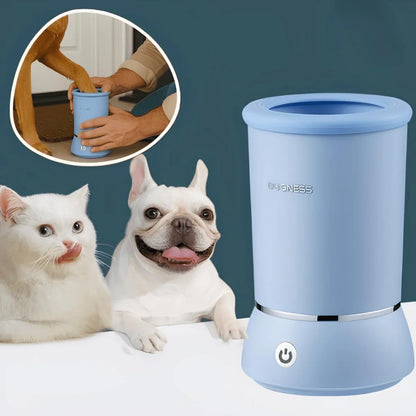 Nettoyeur de Pattes pour Chien (ou Chat) - Automatique (Câble USB Fourni) | JuJuCleanPawsAuto™ - Rondor