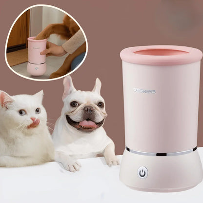 Nettoyeur de Pattes pour Chien (ou Chat) - Automatique (Câble USB Fourni) | JuJuCleanPawsAuto™ - Rondor