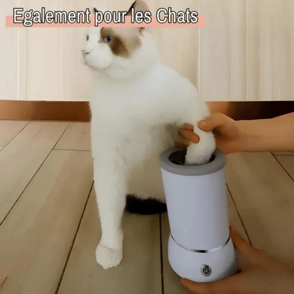 Nettoyeur de Pattes pour Chien (ou Chat) - Automatique (Câble USB Fourni) | JuJuCleanPawsAuto™ - Rondor