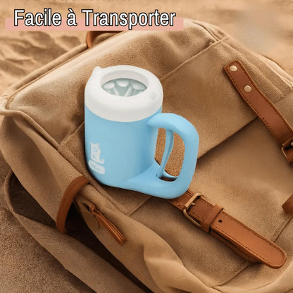 Nettoyeur de Pattes pour Chien (ou Chat) - Rotation Semi Automatique | JuJuCleanPawsSpin™ - Rondor