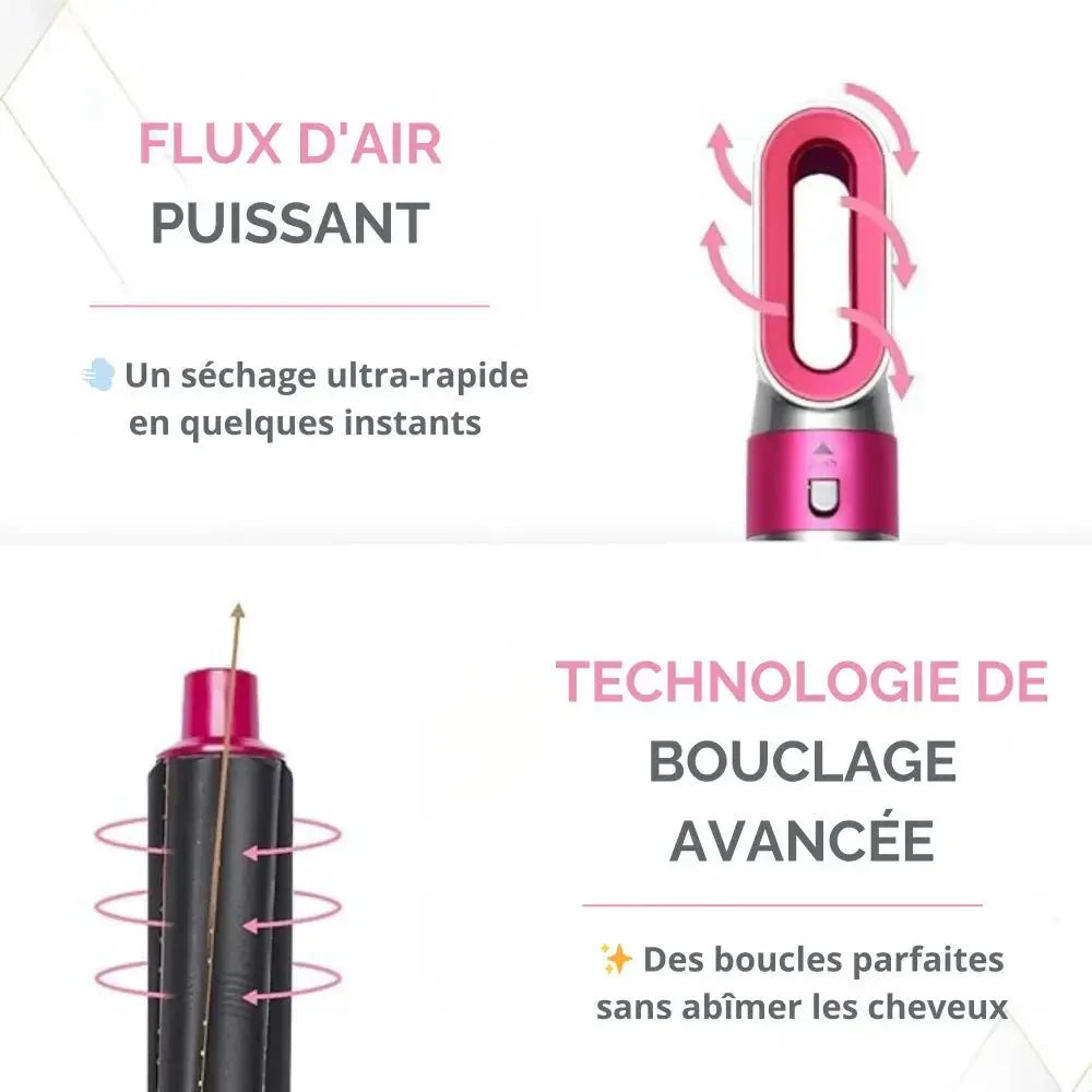 Novhair® Dryer Multistyler 5 - en - 1 — Sèche - cheveux ionique & Coiffeur multifonction | RONDOR - Rondor