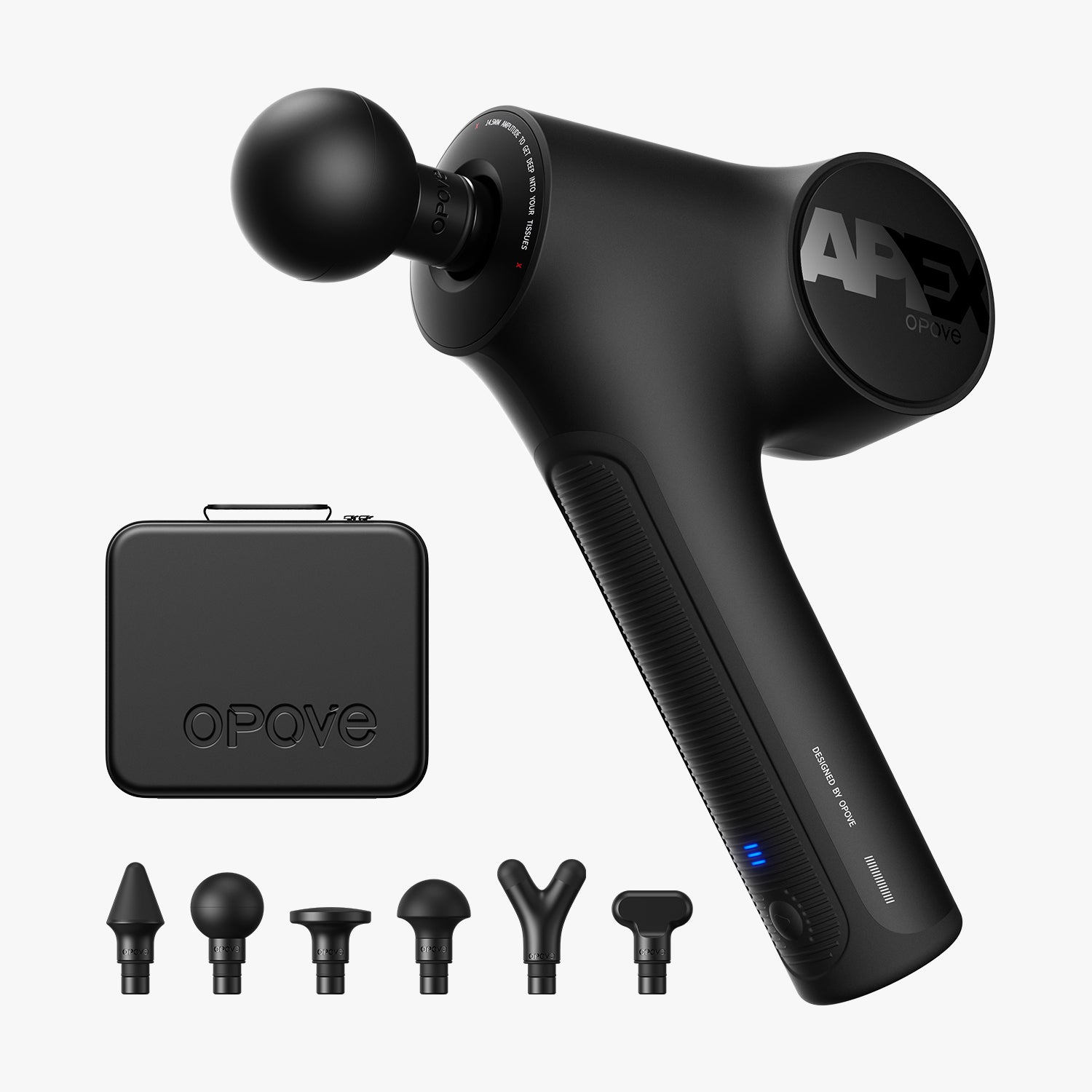Massagepistole für Sport und Fitness | Handlicher Muskelmassager mit 45°-Griff und 14,5 mm Amplitude