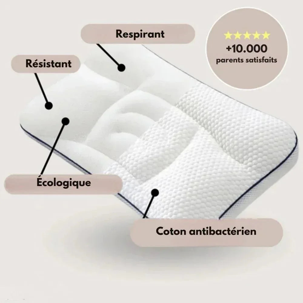 Oreiller Cervical Enfant – Pour un Dos Sain et une Croissance en Toute Sécurité - Rondor
