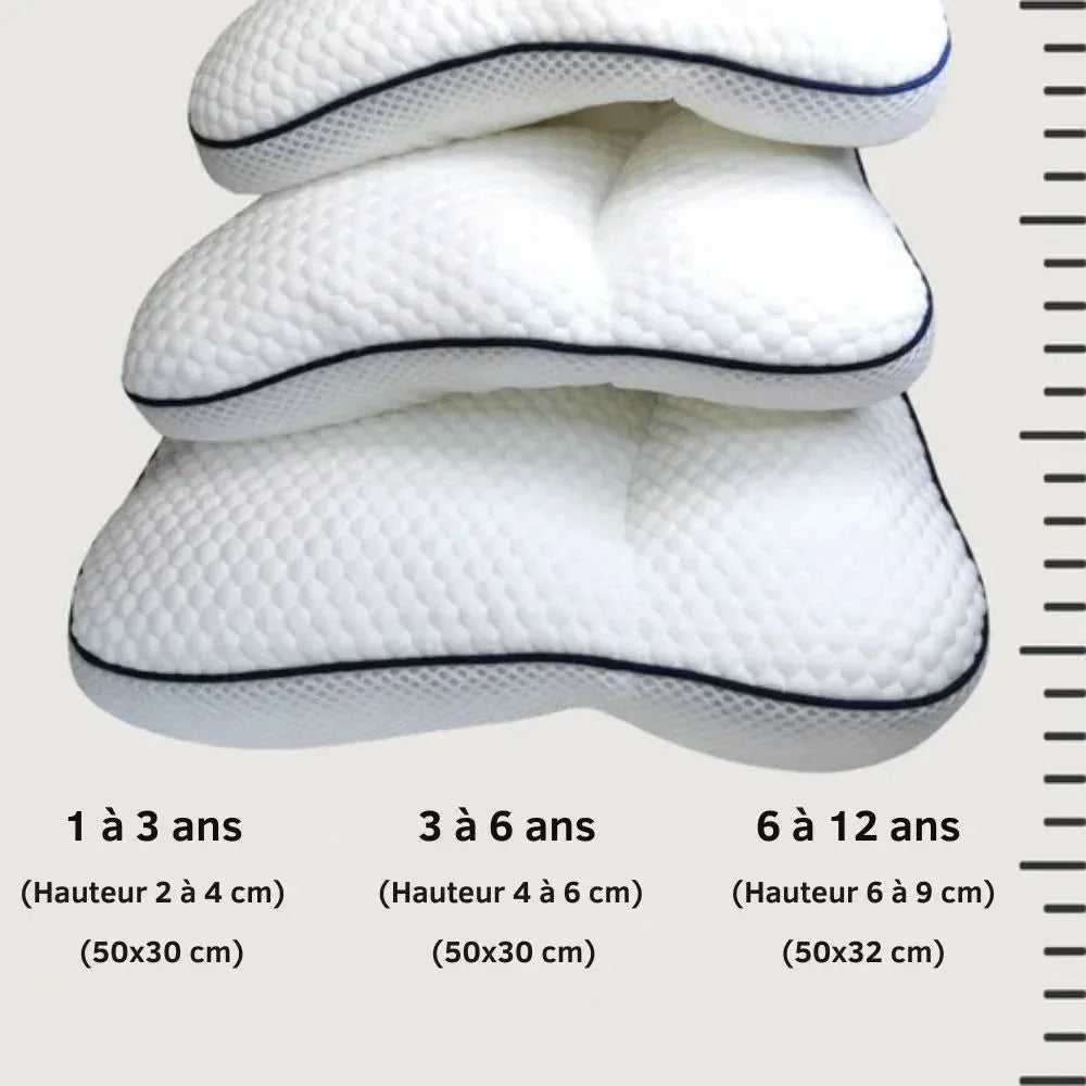 Oreiller Cervical Enfant – Pour un Dos Sain et une Croissance en Toute Sécurité - Rondor