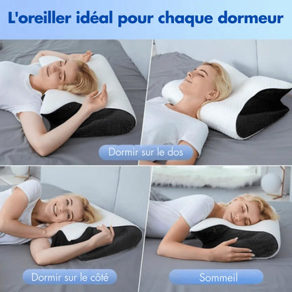 Oreiller cervical ergonomique anti - ronflement à mémoire de forme - Rondor