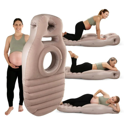 Oreiller de grossesse et tapis de yoga gonflable pour femme enceinte - Rondor
