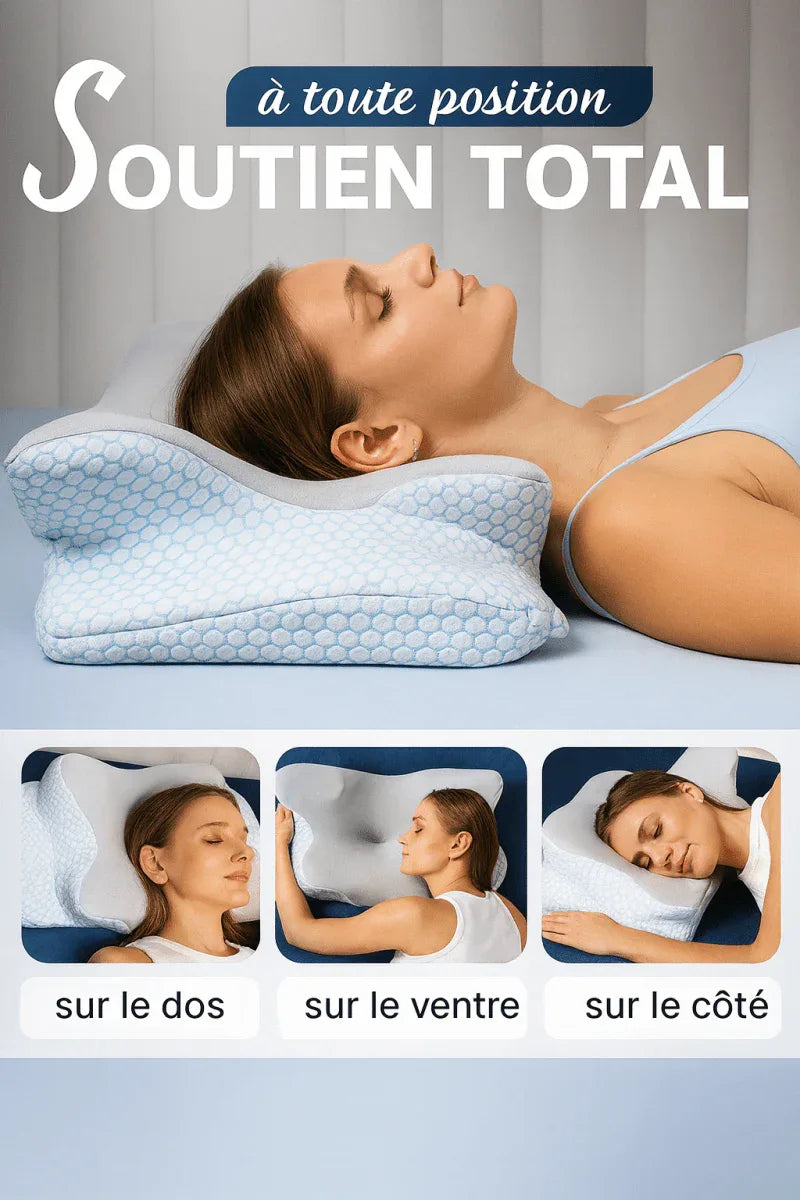 Oreiller Ergonomique à Mémoire de Forme - Rondor