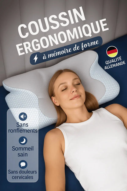 Oreiller Ergonomique à Mémoire de Forme - Rondor
