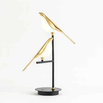 Orniluce™ – Lampe de Table Design LED Oiseau Doré à 3 Couleurs | RONDOR - Rondor