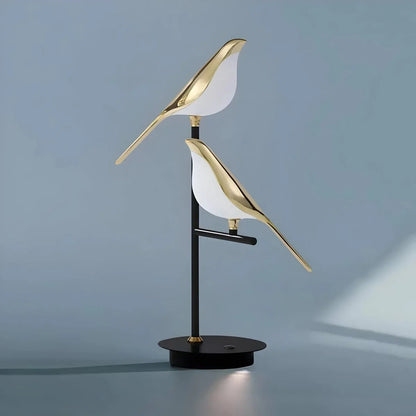 Orniluce™ – Lampe de Table Design LED Oiseau Doré à 3 Couleurs | RONDOR - Rondor