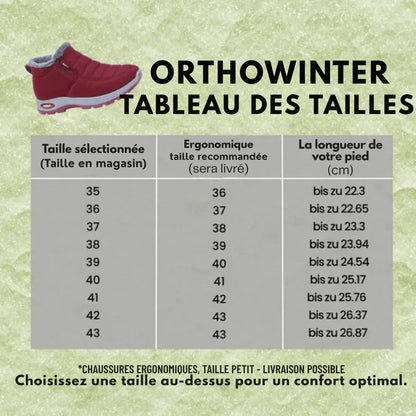 OrthoWinter - Bottines d’hiver doublées en fourrure semelle antidérapante - Rondor