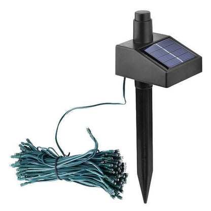 Outdoor Solar String Lights with 100 LED Fairy Garden Landscape Lighting with Adjustable Panel