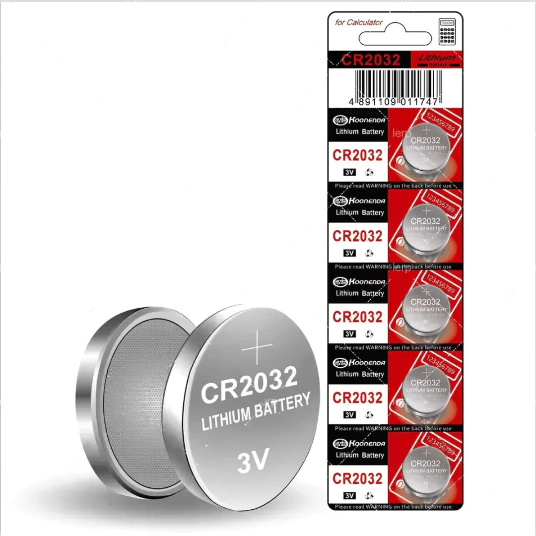 Pack de 5 Piles CR2032 Lithium 3V – Haute Capacité & Longue Durée - Rondor