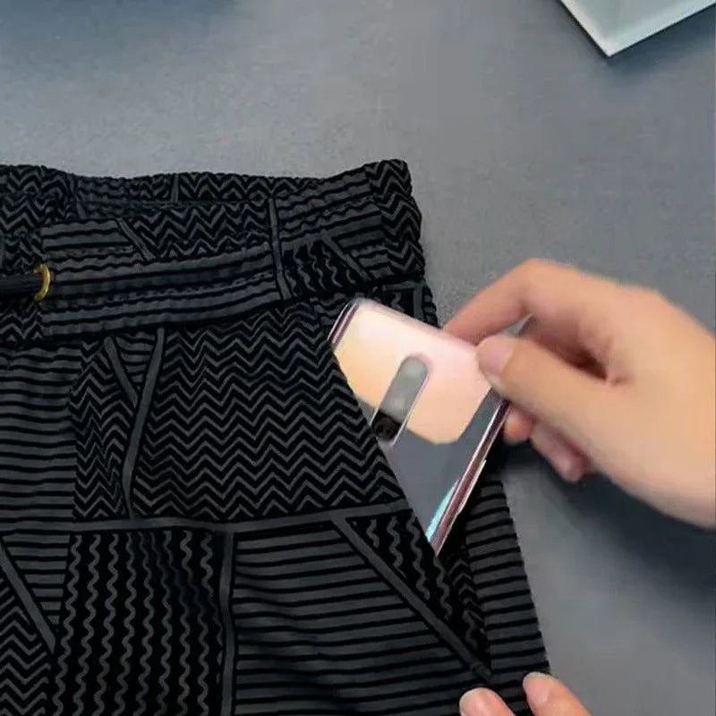 Pantalon Décontracté Homme en Jacquard – Élégant, Confortable et Polyvalent - Rondor