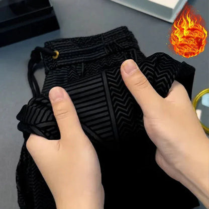 Pantalon Décontracté Homme en Jacquard – Élégant, Confortable et Polyvalent - Rondor