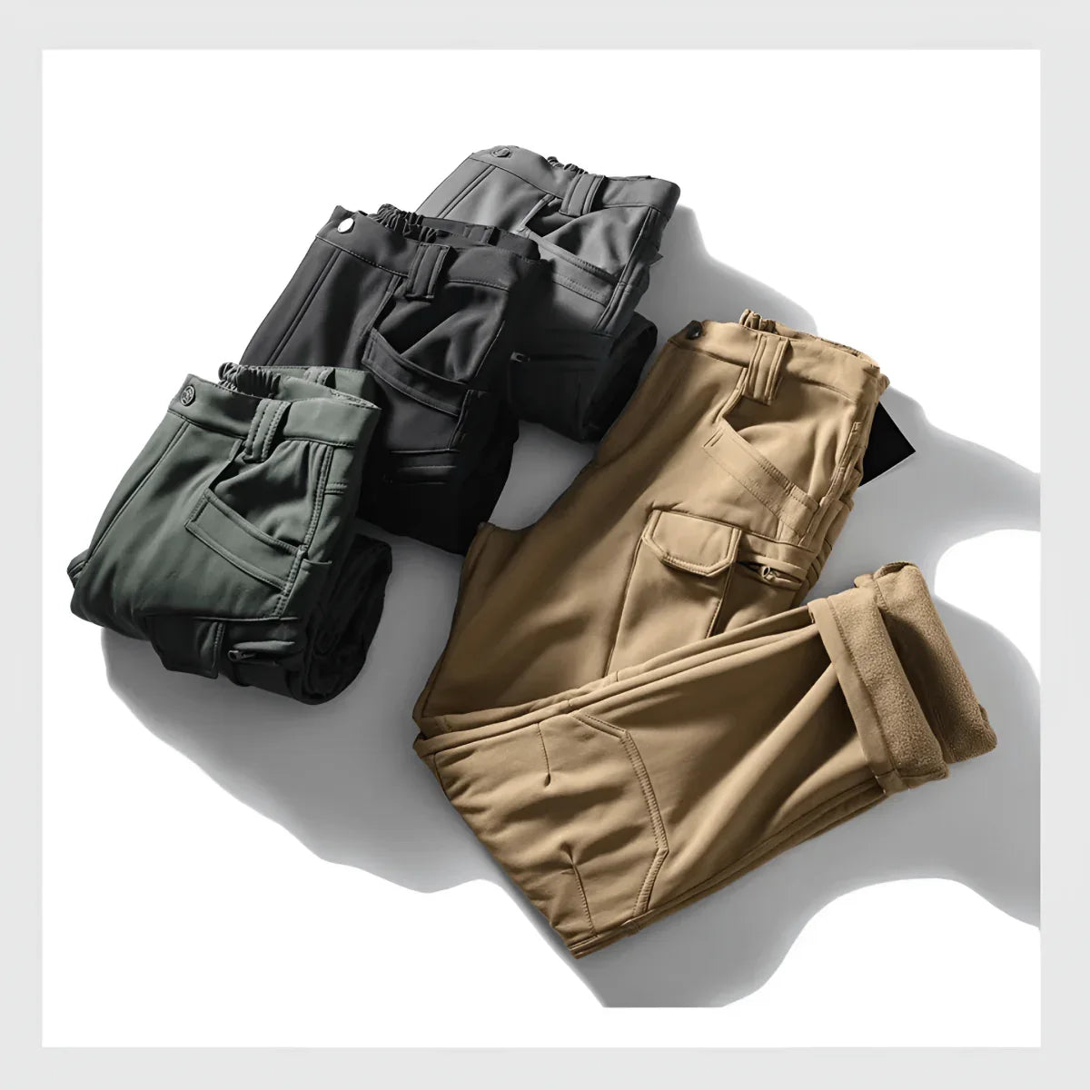 Pantalon tactique d'hiver - Résistant au vent et idéal pour l’extérieur - Rondor