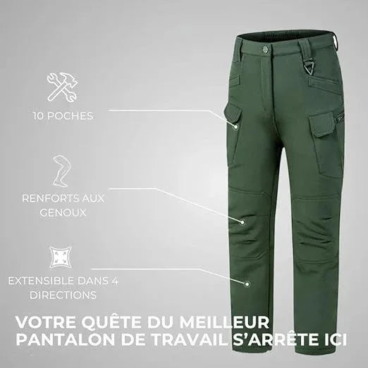 Pantalon tactique d'hiver - Résistant au vent et idéal pour l’extérieur - Rondor