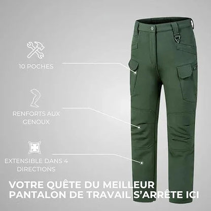 Pantalon tactique d'hiver - Résistant au vent et idéal pour l’extérieur - Rondor