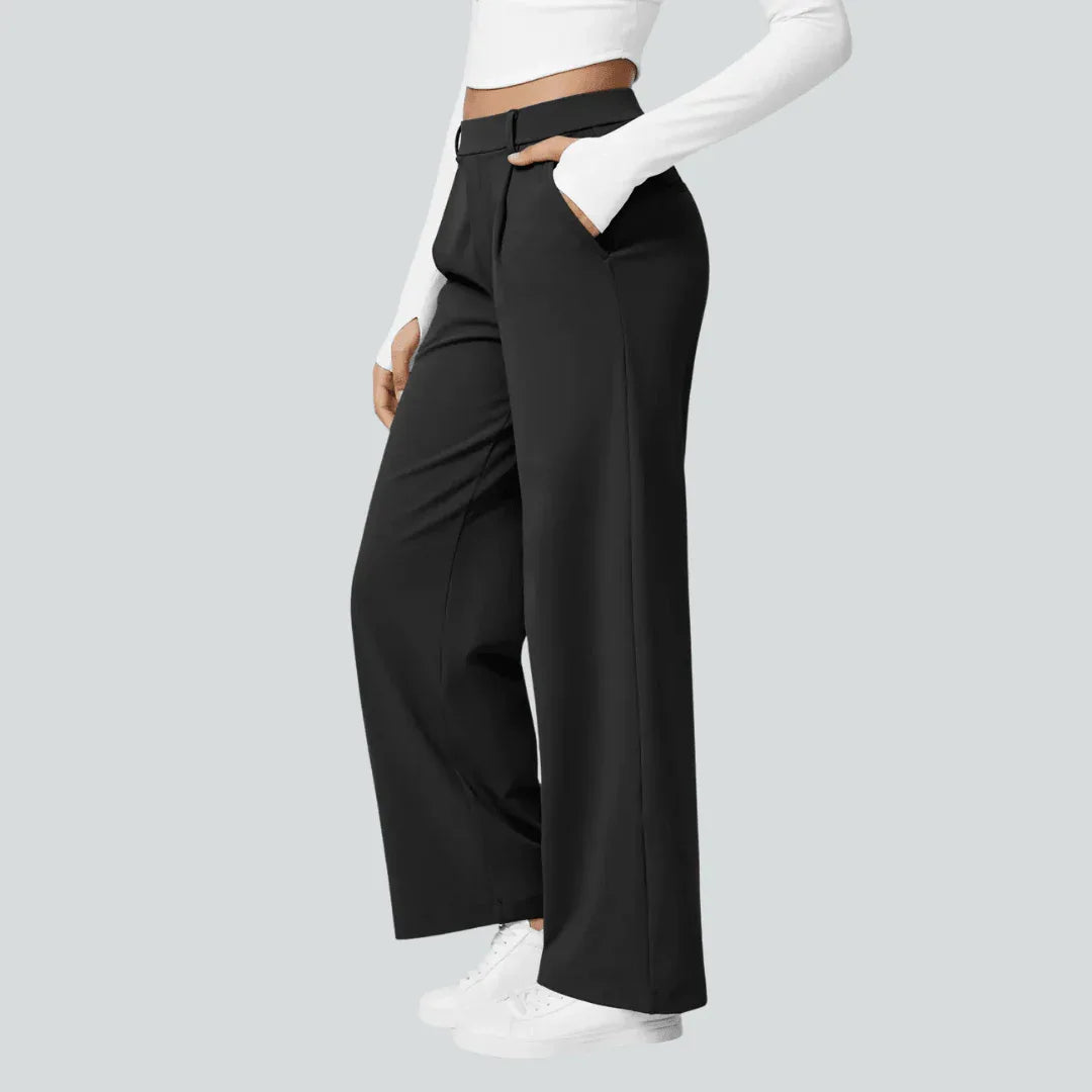 Pantalon taille haute fluide femme | RONDOR - Rondor