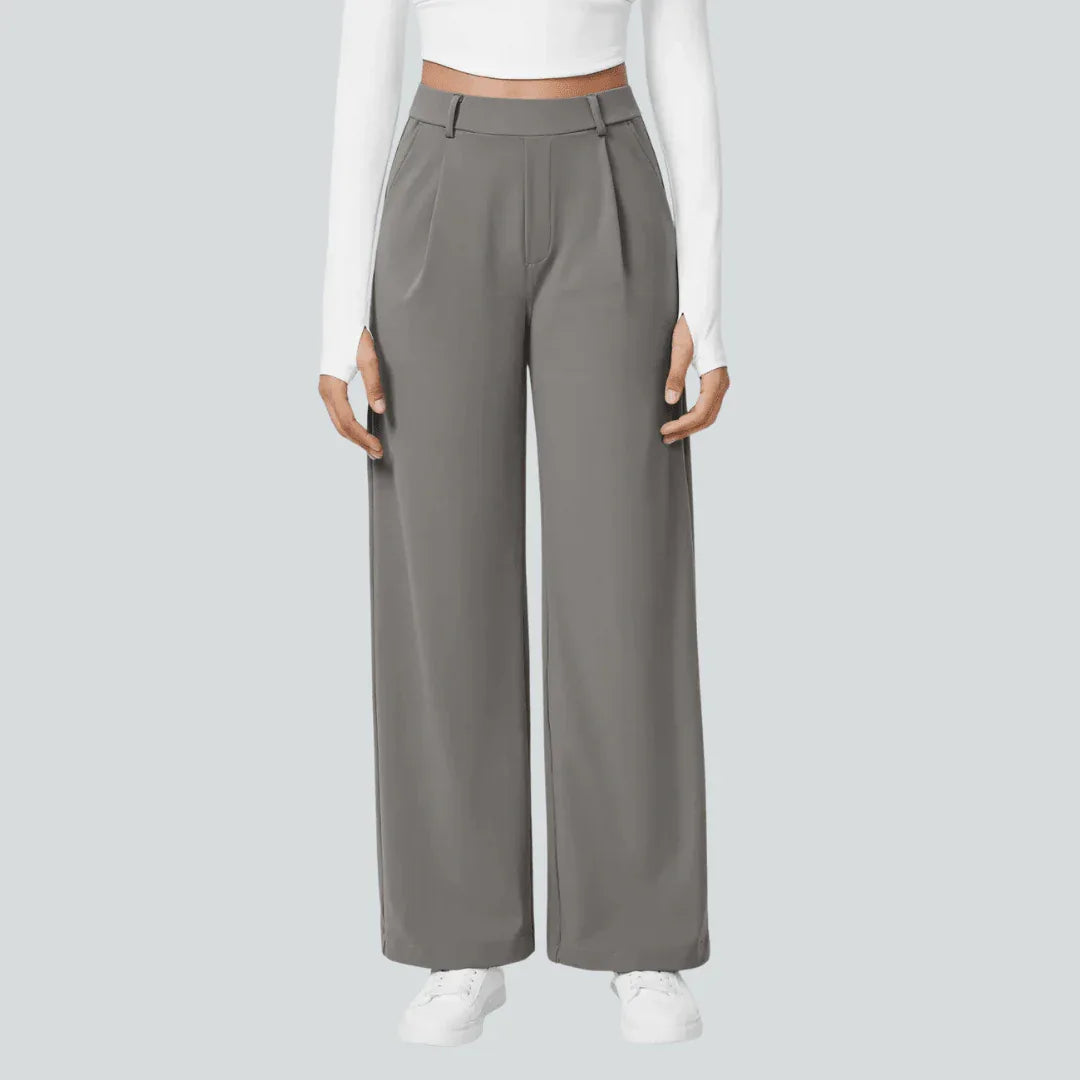 Pantalon taille haute fluide femme | RONDOR - Rondor