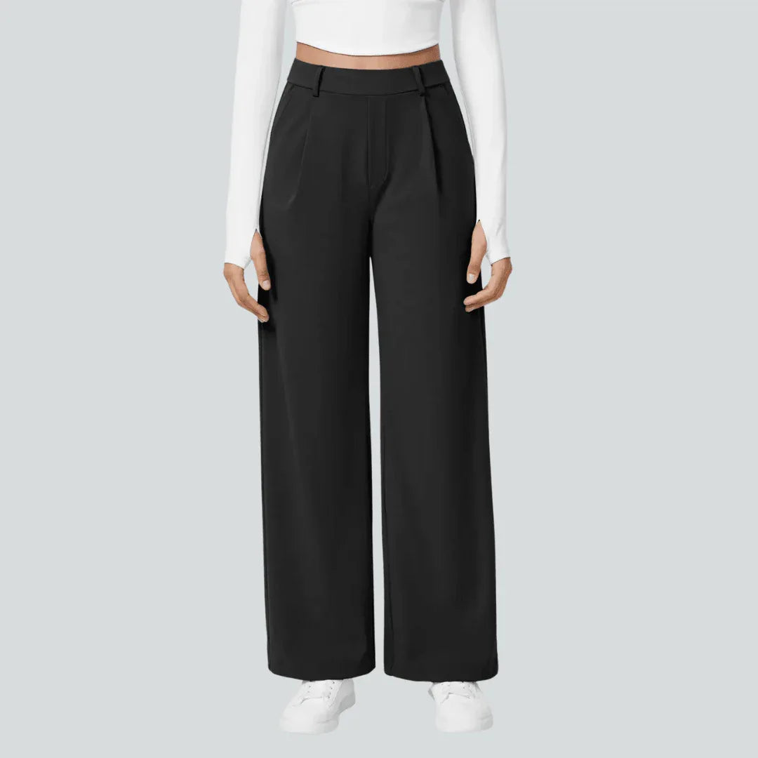 Pantalon taille haute fluide femme | RONDOR - Rondor