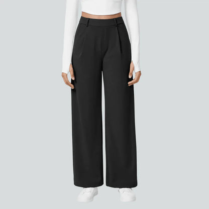 Pantalon taille haute fluide femme | RONDOR - Rondor