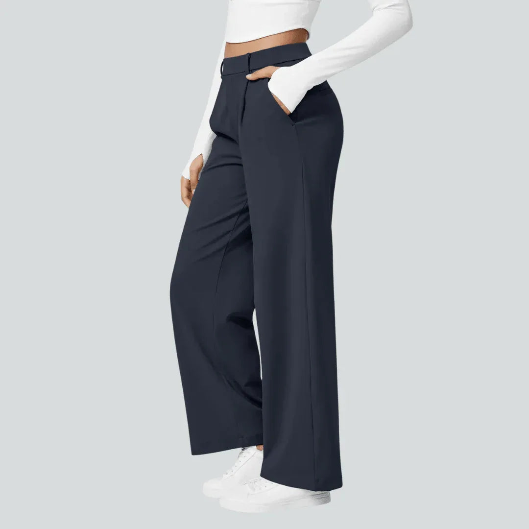 Pantalon taille haute fluide femme | RONDOR - Rondor