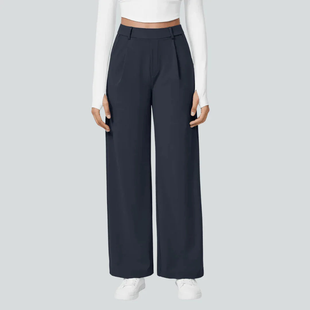 Pantalon taille haute fluide femme | RONDOR - Rondor