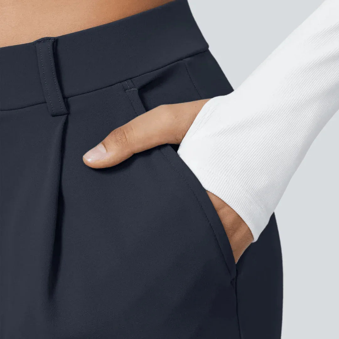Pantalon taille haute fluide femme | RONDOR - Rondor