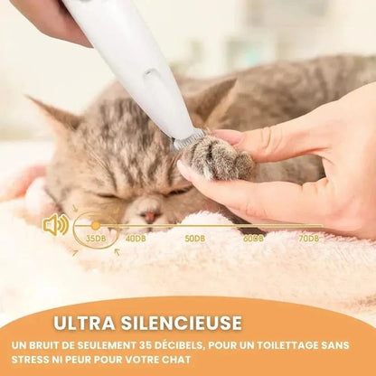 PawClip Pro™ – Tondeuse de précision silencieuse pour chiens et chats - Rondor
