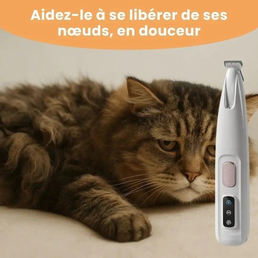 PawClip Pro™ – Tondeuse de précision silencieuse pour chiens et chats - Rondor