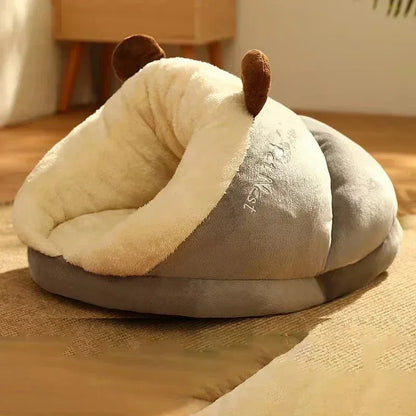 PawPrestige Luxe Lit pour Chien Pliable | Confort ultime et chaleur pour votre chien en hiver - Rondor