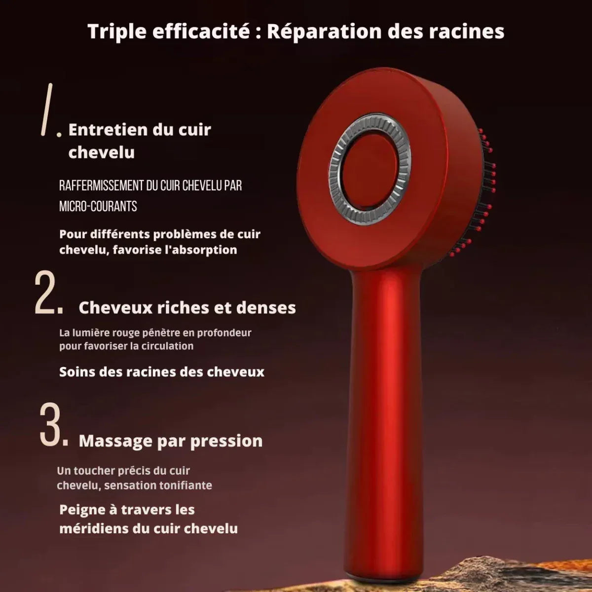 Peigne de Massage Électrique - Rondor