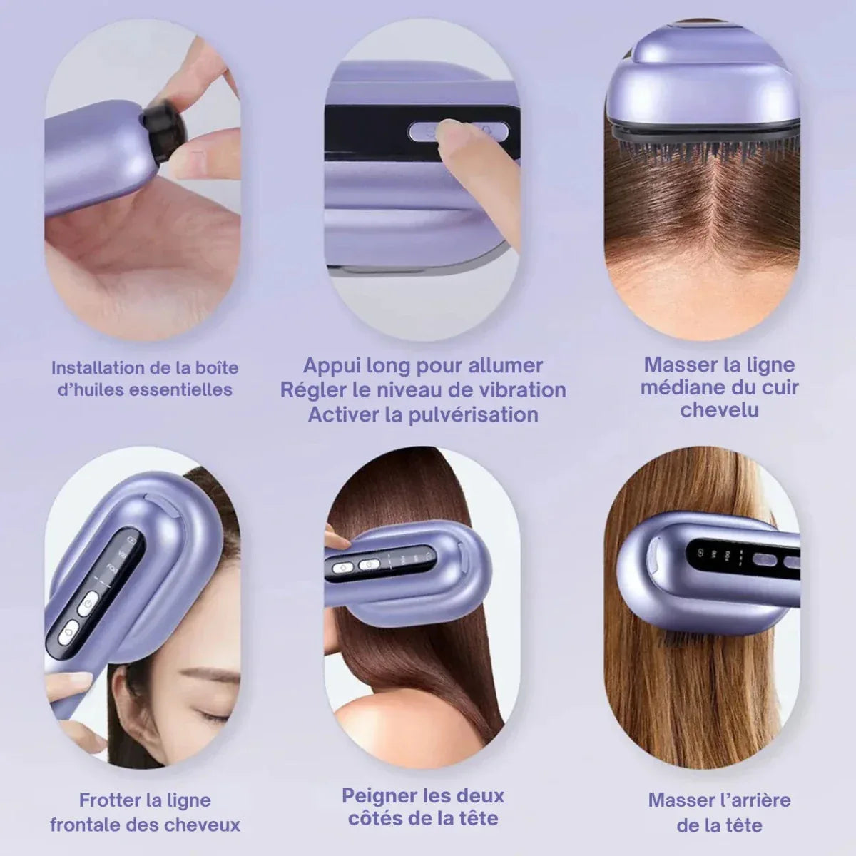 Peigne Électrique de Croissance des Cheveux - Rondor