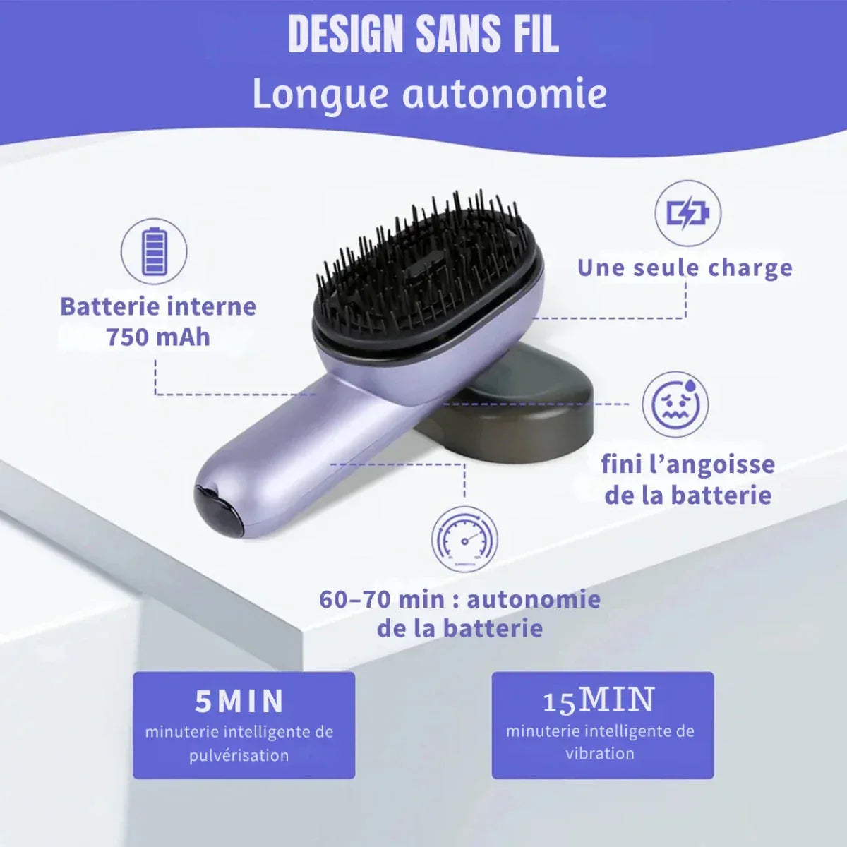 Peigne Électrique de Croissance des Cheveux - Rondor