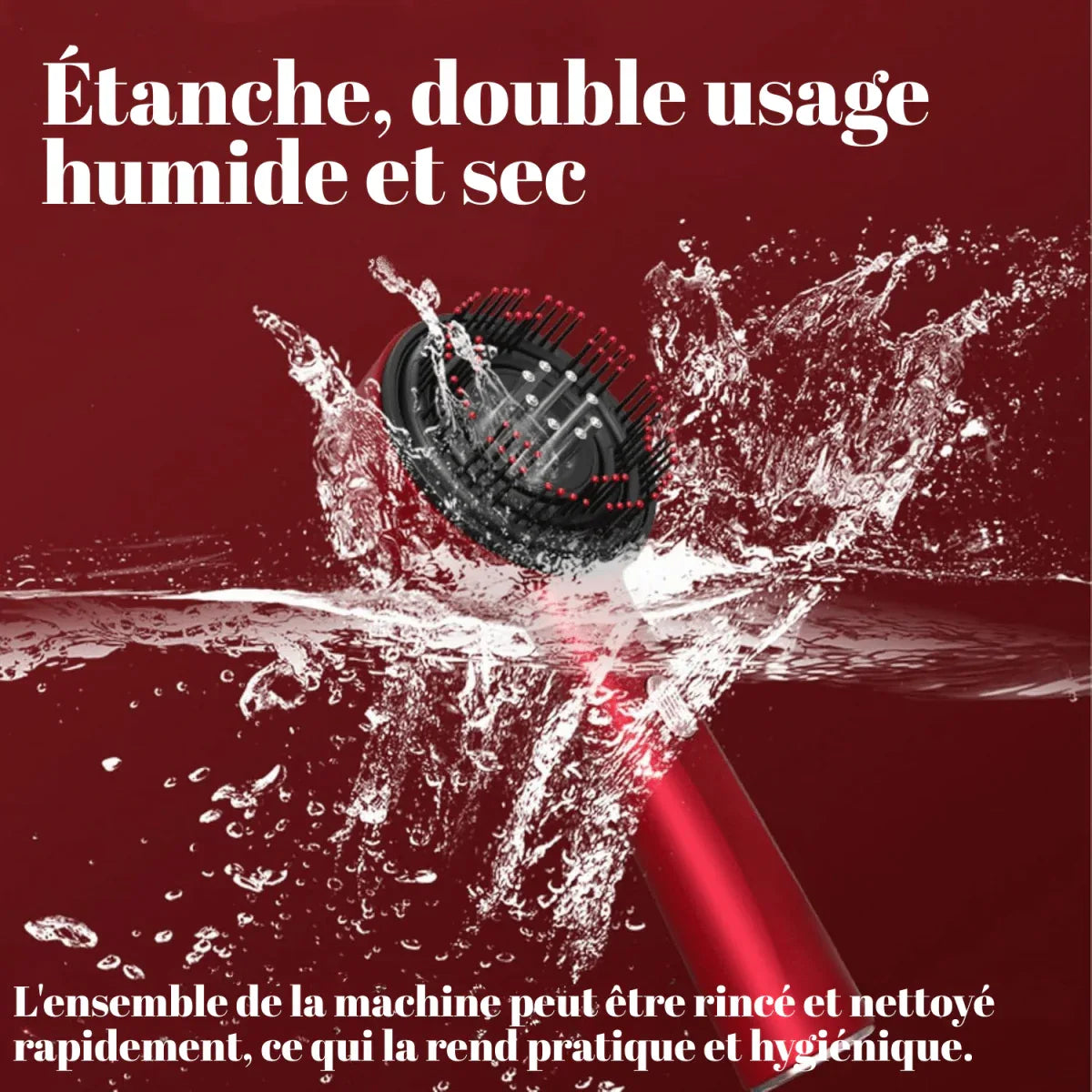 Peigne LED Portable 630 nm – Massage & Nutrition Capillaire - Rondor