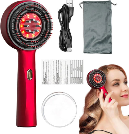 Peigne LED Portable 630 nm – Massage & Nutrition Capillaire - Rondor