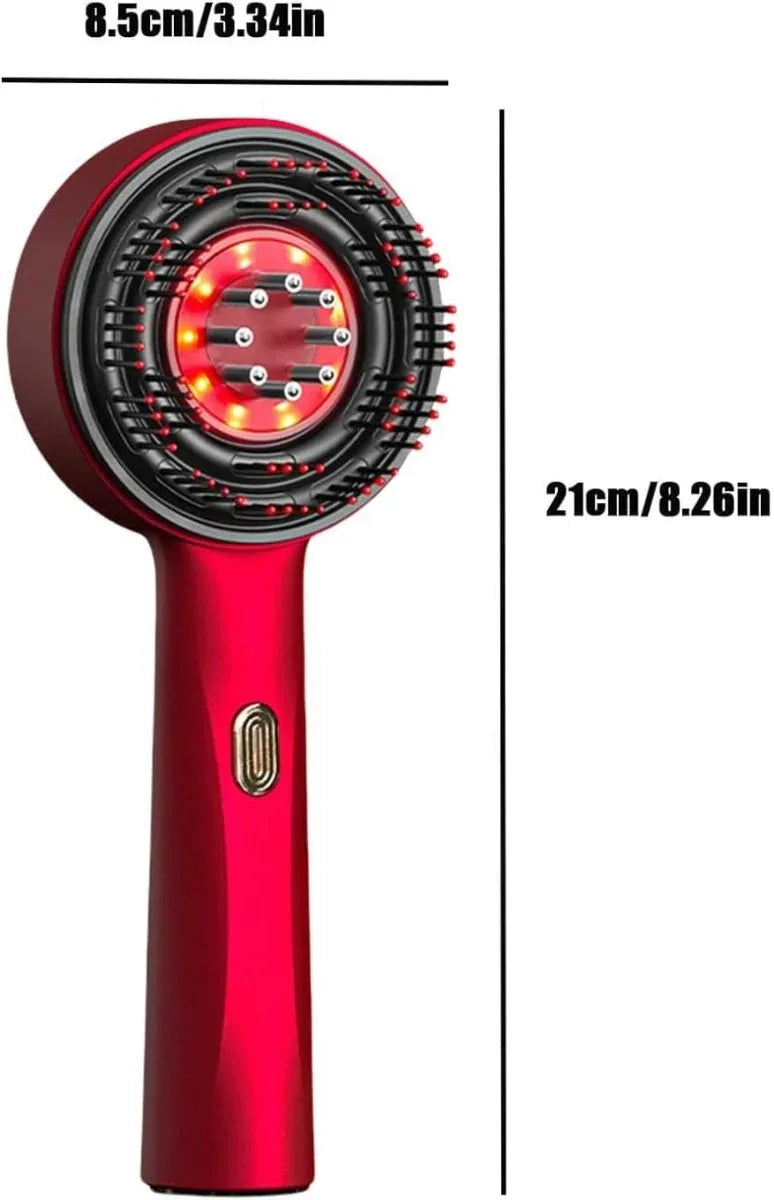 Peigne LED Portable 630 nm – Massage & Nutrition Capillaire - Rondor