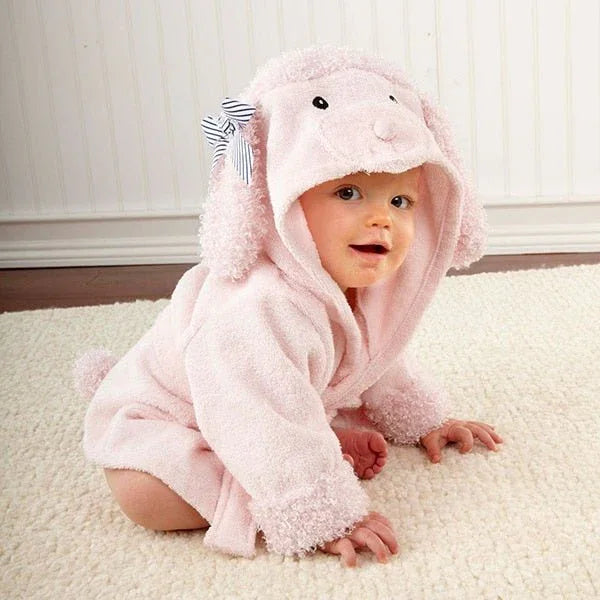 PEIGNOIR BAIN BÉBÉ ANIMAUX - Rondor