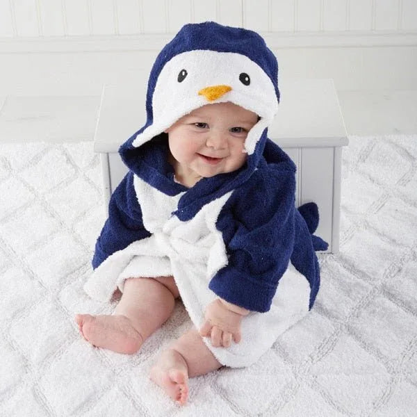 PEIGNOIR BAIN BÉBÉ ANIMAUX - Rondor