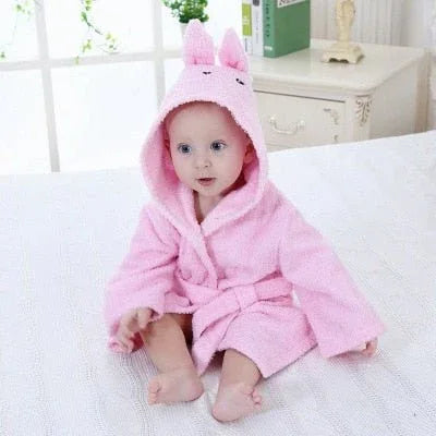 PEIGNOIR BAIN BÉBÉ ANIMAUX - Rondor