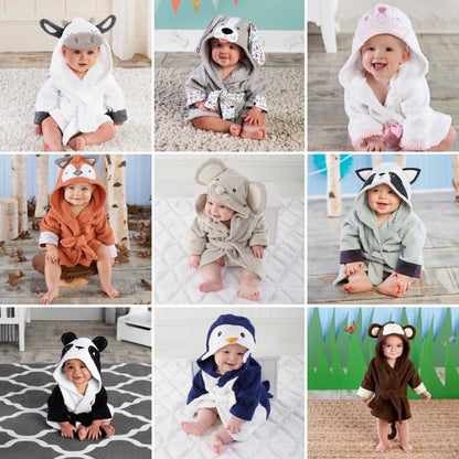 PEIGNOIR BAIN BÉBÉ ANIMAUX - Rondor