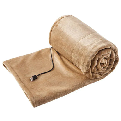 Peignoir chauffant électrique, couverture en flanelle rechargeable par USB - Rondor
