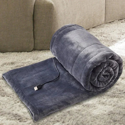 Peignoir chauffant électrique, couverture en flanelle rechargeable par USB - Rondor