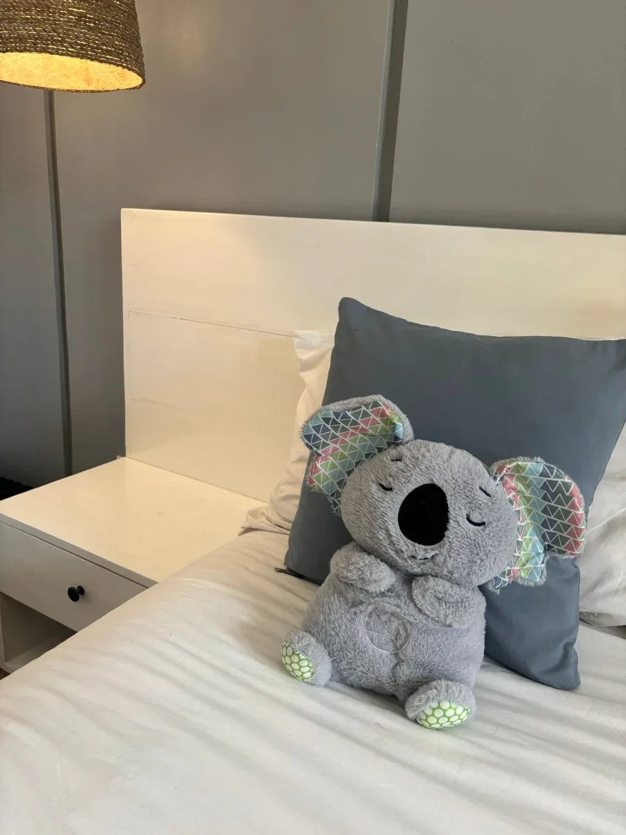 Peluche Teddy Anti - Anxiété™ – Compagnon Lumineux & Musical pour Nuits Paisibles (1 à 6 ans) - Rondor