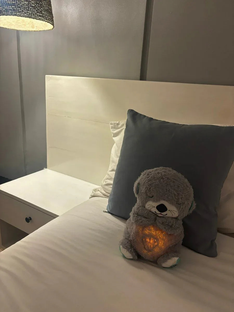 Peluche Teddy Anti - Anxiété™ – Compagnon Lumineux & Musical pour Nuits Paisibles (1 à 6 ans) - Rondor