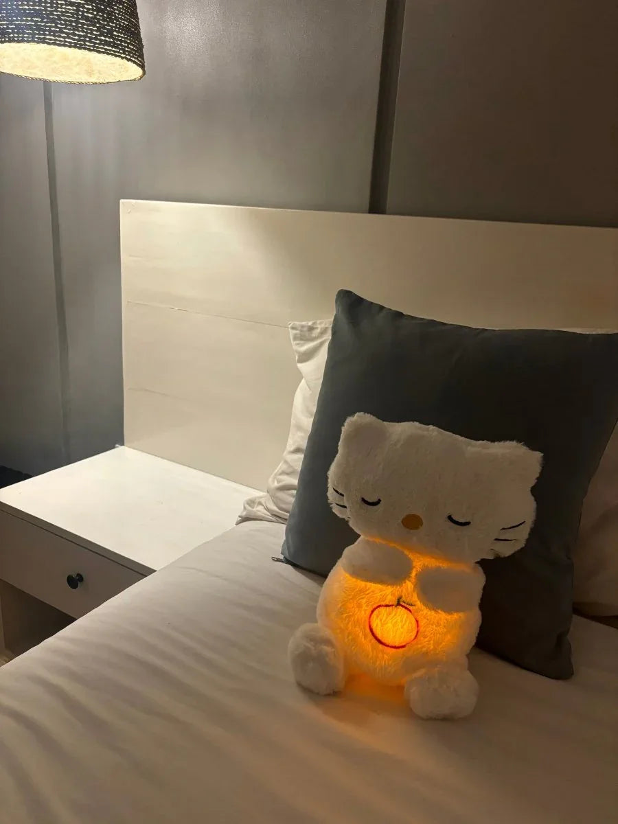 Peluche Teddy Anti - Anxiété™ – Compagnon Lumineux & Musical pour Nuits Paisibles (1 à 6 ans) - Rondor