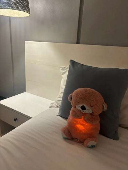 Peluche Teddy Anti - Anxiété™ – Compagnon Lumineux & Musical pour Nuits Paisibles (1 à 6 ans) - Rondor
